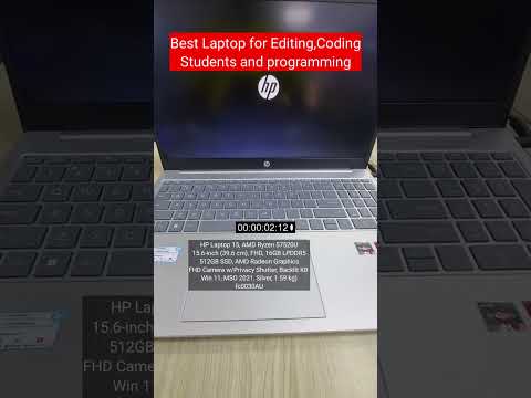 Hp 15s fc0030au | Laptop for coding and programming | Laptop for editing | Laptop for coding