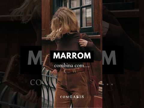 Combinações de looks com marrom #moda #inspirações #looks #elegante #cores #estilo