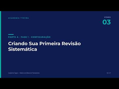 Criando sua primeira revisão sistemática