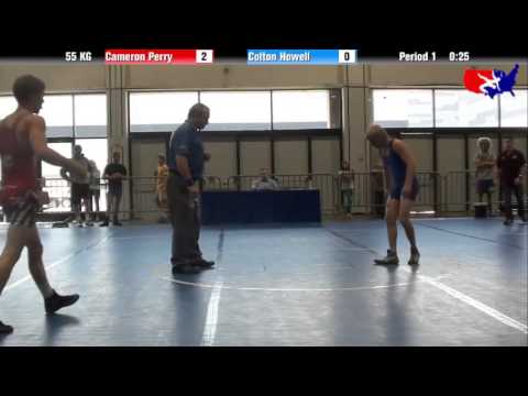 Cameron Perry vs. Colton Howell at 2013 Junior Nationals - FILA - GR