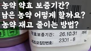 (답글영상) 농약, 약효보증기간?