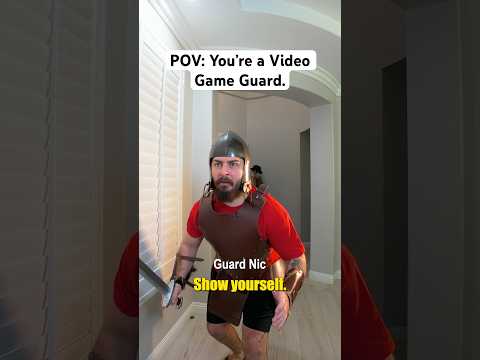 POV: You’re a Video Game Guard