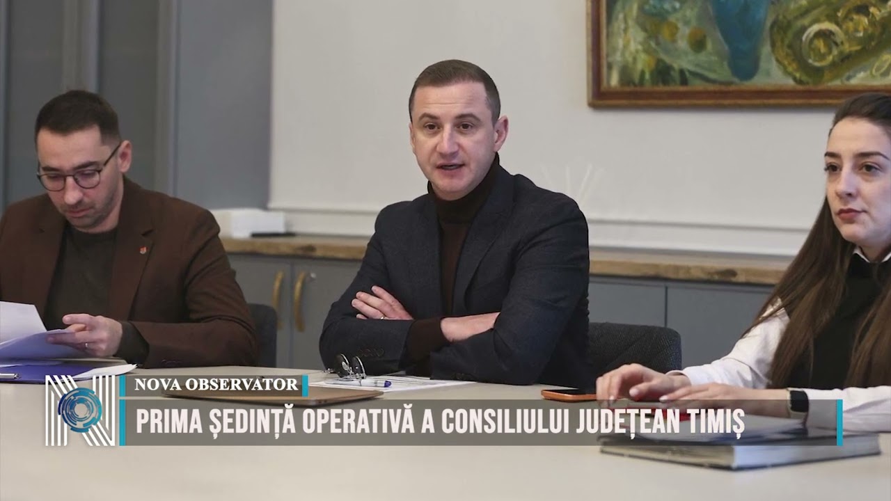 Prima ședință operativă a Consiliului Județean Timiș