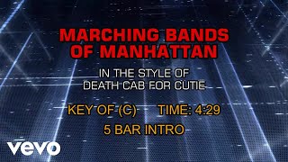 Death Cab for Cutie - Marching Bands Of Manhattan (Karaoke)