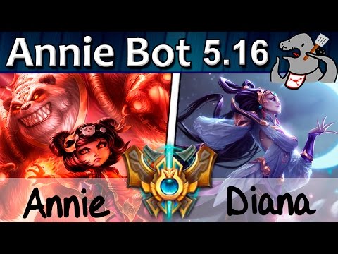 Annie Bot - Annie vs Diana - Mid - Challenger S5 | 283