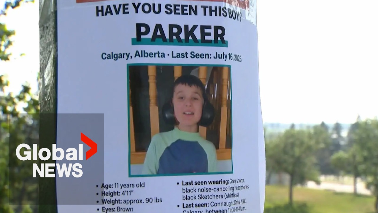 Video: Calgary police continue search for missing 11-year-old Parker as Alberta reviews Amber Alert criteria