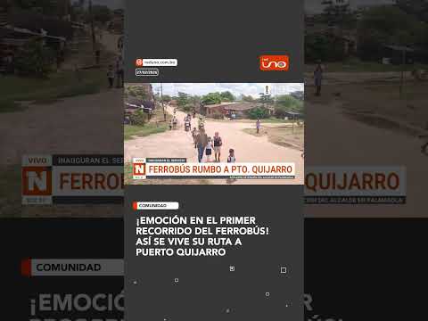 ¡Emoción en el primer recorrido del Ferrobús!Así se vive su ruta a  puerto quijarro