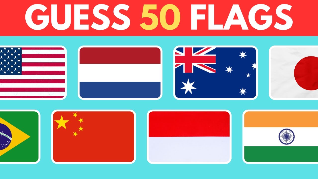 Ultimate Flag Quiz Challenge 🚩 | Can You Name These 50 Countries?