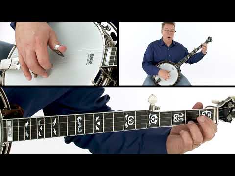 Banjo Lesson - G, C & D Double Stops with Roll - Demonstration - Ned Luberecki