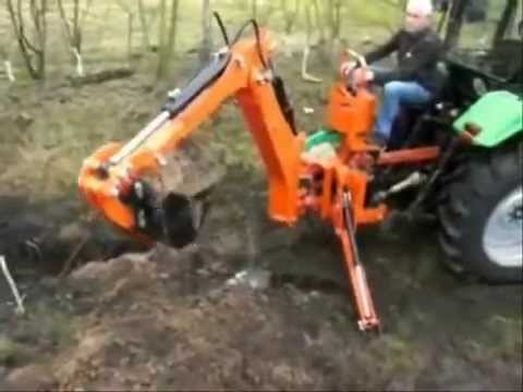 PRACA KOPARKI CIĄGNIKOWEJ MARKI JANSEN