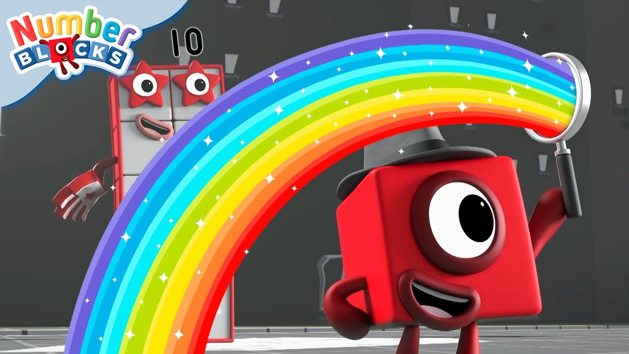 Colourful Maths - RAINBOWS and ADDITION! 🌈 | 123 Counting for Kids | @Numberblocks
