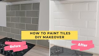 How To Paint Tiles White UK Budget Kitchen Makeover