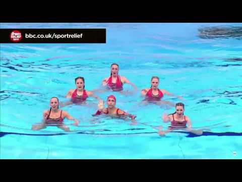 Russell Kane Synchronised Swimming for Sport Relief