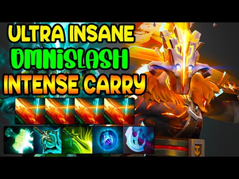 ULTRA INSANE OMNISLASH - INTENSE CARRY JUGGERNAUT - FULL PHYSICAL BUILD - DOTA 2 GAMEPLAY