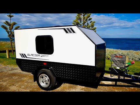Full Tiny Camper (Squaredrop / Teardrop Trailer) Build Timelapse - in 3 minutes