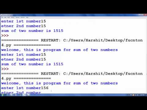 Python tutorial in Hindi 16 Procedure
