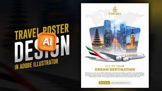 Adobe Illustrator Travel Poster Tutorial | Step-by-Step Graphic Design