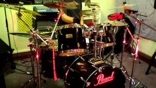 Gold arrow FOGHAT drum cover by  Martin Vaccaro