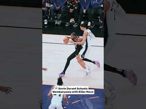 Kevin Durant Schools Wembanyama with Killer Move #basketball #nba #nbahighlights #shorts