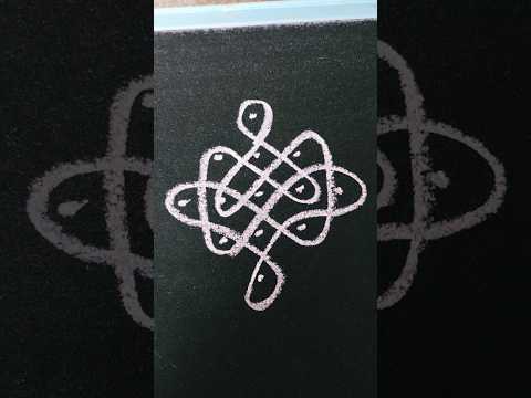 Simple rangoli #5*1 #easy kolam #melika muggu # trending new #yt shorts..