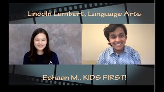 Enjoy Eshaan M.'s interview with Lincoln Lambert about Language Arts video