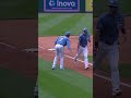Jacob Young hit a homer after umpire Chris Conroy called him out on strikes #mlb #baseball#orioles