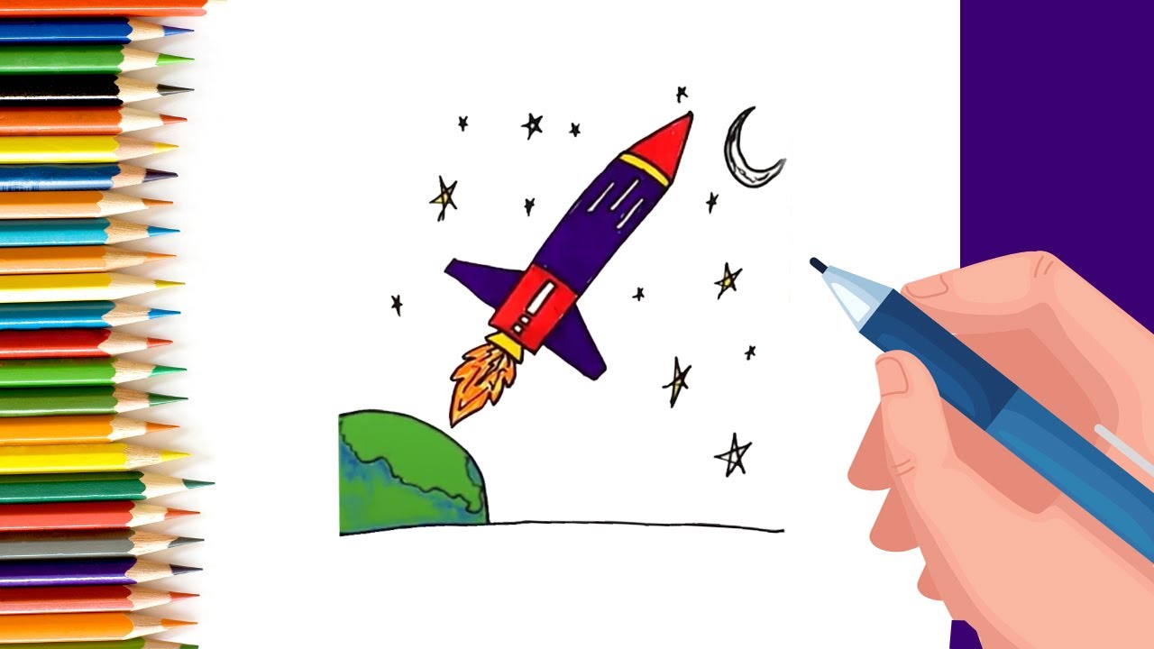 How To Draw A Rocket