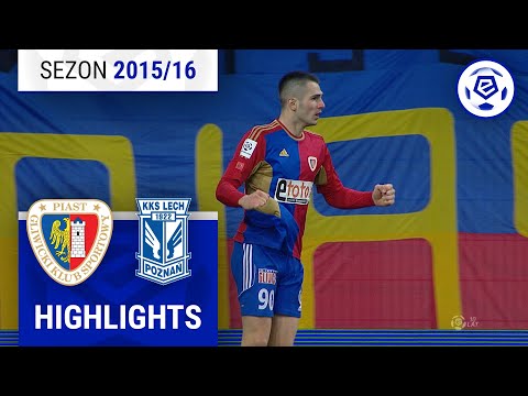 Piast Gliwice - Lech Poznań 2:0 | SKRÓT | Ekstraklasa 2015/16 | 21. Kolejka