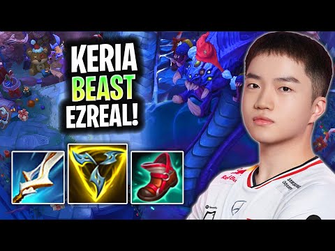 KERIA IS A BEAST WITH EZREAL! 🎅NEW WINTER MAP🎅 | T1 Keria Plays Ezreal Bot vs Tristana! Season 2025