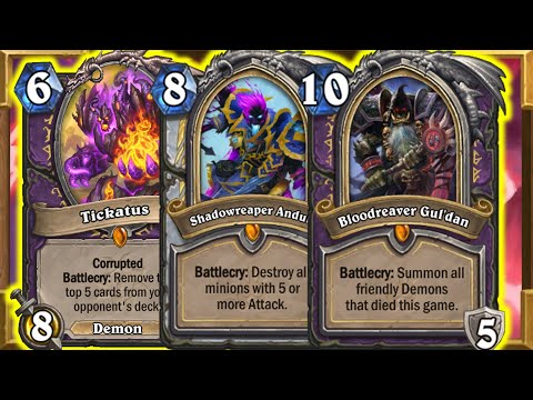 Priest Tickatus Double DK WARLOCK Hero Cards! Most Broken Game Of The Year! A Wild Deck| Hearthstone