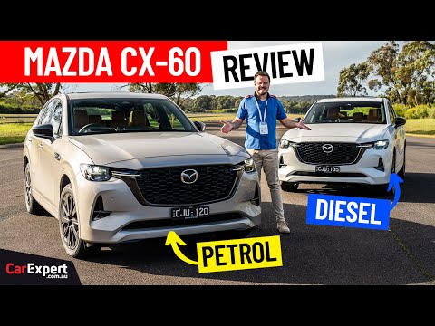 2024 Mazda CX-60 petrol AND diesel review (inc. 0-100, braking & autonomy!). Which is better?