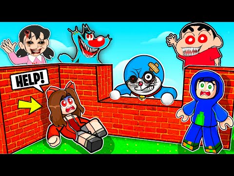 ROBLOX BUILD TO SURVIVE WITH DORAEMON & SHINCHAN @MoreBloxOfficial