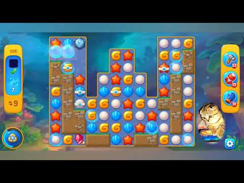 Fishdom 2022, no Boosters,   916   level  -  прохождение без бустеров,   916  уровень.