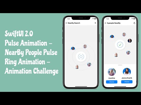 SwiftUI Animation Challenge - Pulse Animation - NearBy People Pulse Ring Animation - SwiftUI 2021