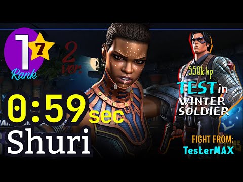 59 sec! 7 Star Shuri Rank1 [No-boost] Test in ROL #shuri