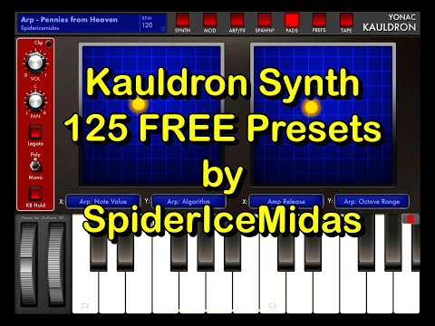 KAULDRON Synth by Yonac - 125 FREE Presets From Spidericemidas - Loop Building with Loopy Pro