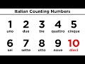 Italian Counting Numbers