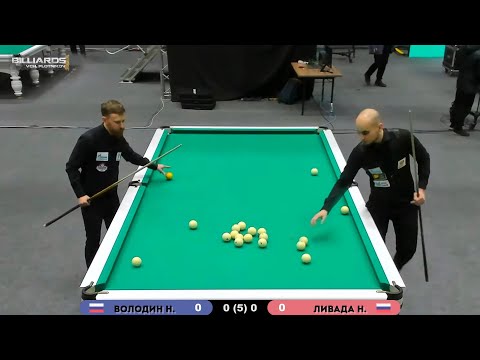 Ч.Мира-24. Без пощады. Володин - Ливада. Бильярд (комбинированная пирамида). Billiards.