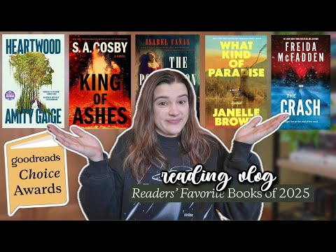 Reading the most popular books of 2025 ✨ according to Goodreads (most successful vlog of the year?)