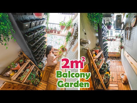 , title : '#21 How I Makeover My Tiny Balcony On a Budget (150$) 🌱| DIY Balcony Transformation Ep02
