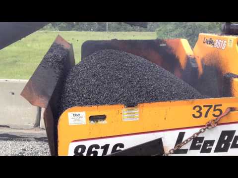 LeeBoy 8616 & Shuttle Buggy - Interstate 293 NH - June 2013 - KickinAsphaltFilms