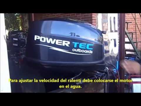 POWERTEC OUTBOARDS - Ajuste de velocidad de Ralenti