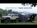 SOLO Camping in RAIN - Perfect CAR TENT Shelter | Relaxing ASMR