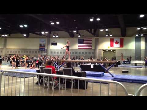 Hannah Moncur Western Nationals Level 9 2015 Beam