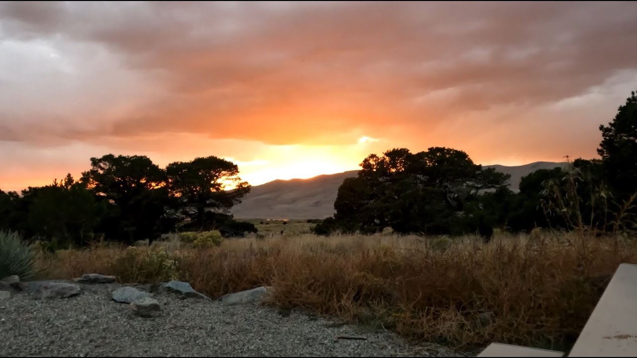 [4K UHD] Great Sand Dunes National Park Sunset - Time Lapse