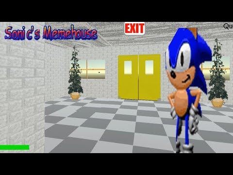 Sonic's Memehouse - Baldi's Basics Mod Full game