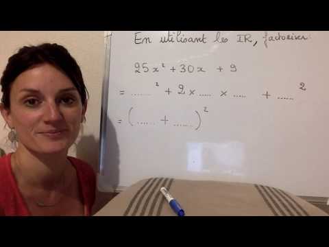 Factoriser en utilisant une identité remarquable 25x^2 + 30x + 9