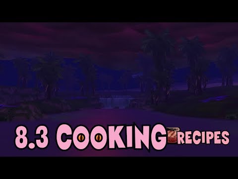 WoW BfA - 8.3 Cooking Recipes - Tome of Unspeakable Delicacies - Vision Food Buffs