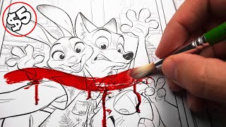 Download lagu HORROR Artist vs $5 Zootopia 2 DISNEY Coloring Book ✍️ mp3