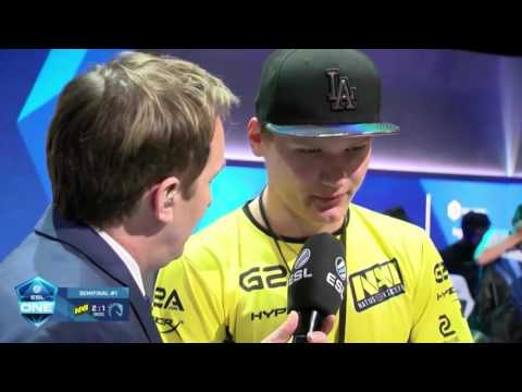 S1mple fake flash with AWP vs Team Liquid+interview